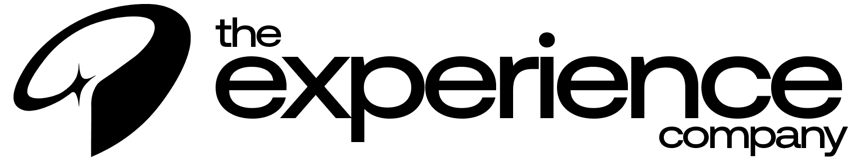 The Experience Company full wordmark in black